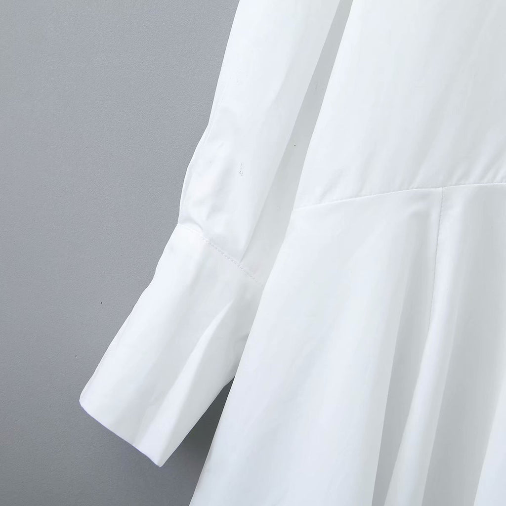 Long-sleeved fishtail dress