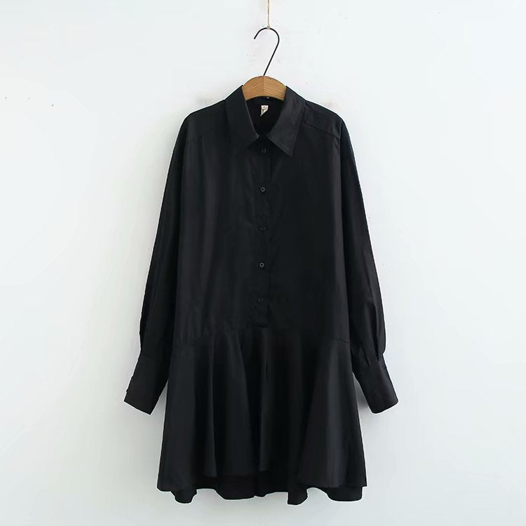 Long-sleeved fishtail dress