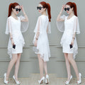 Gauze Dress Summer Dress New Korean Slim Slim Super Long Skirt