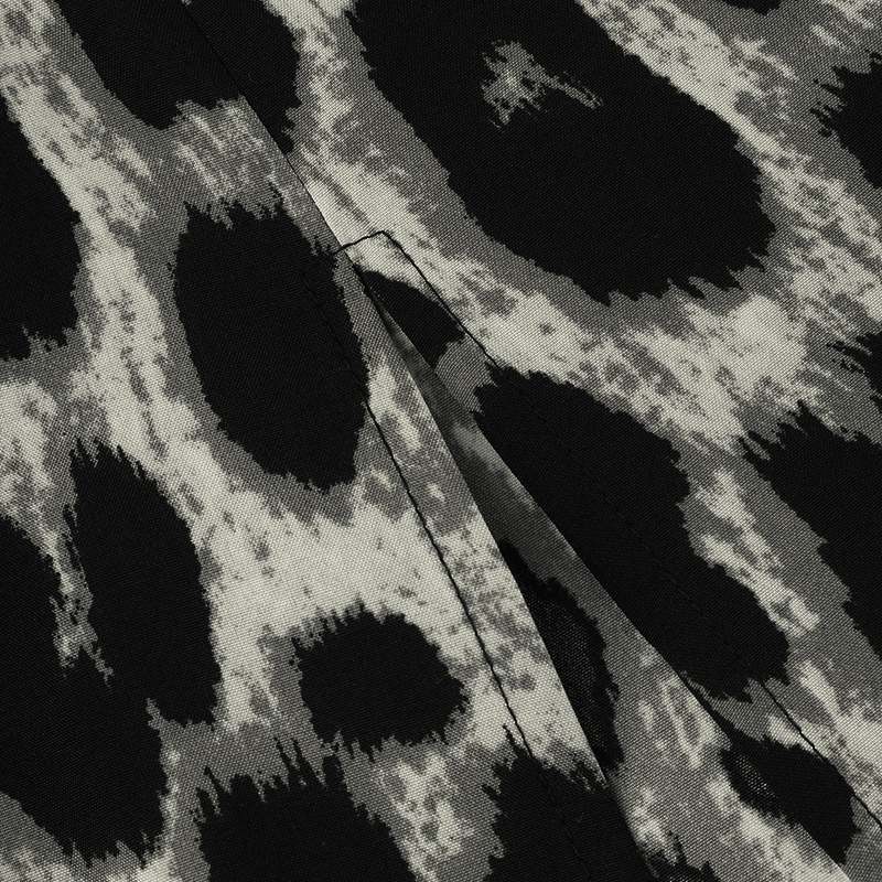 Leopard print split dress