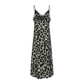 Leopard print split dress