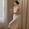 Fashion Sexy Temperament High Waist Mid-length Skirt Hanging Dress